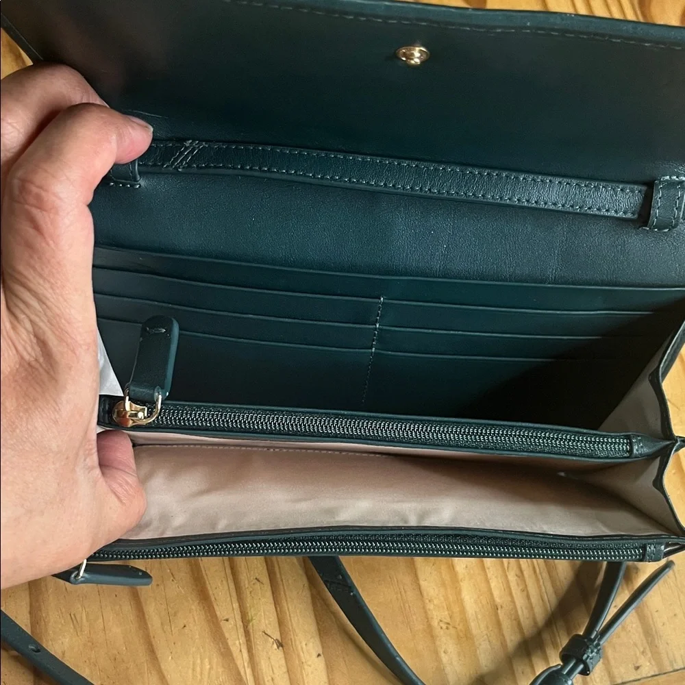 RADLEY LONDON Flapover Phone/credit card crossbody Blue Leather Crossbody Bag - Picture 8 of 12